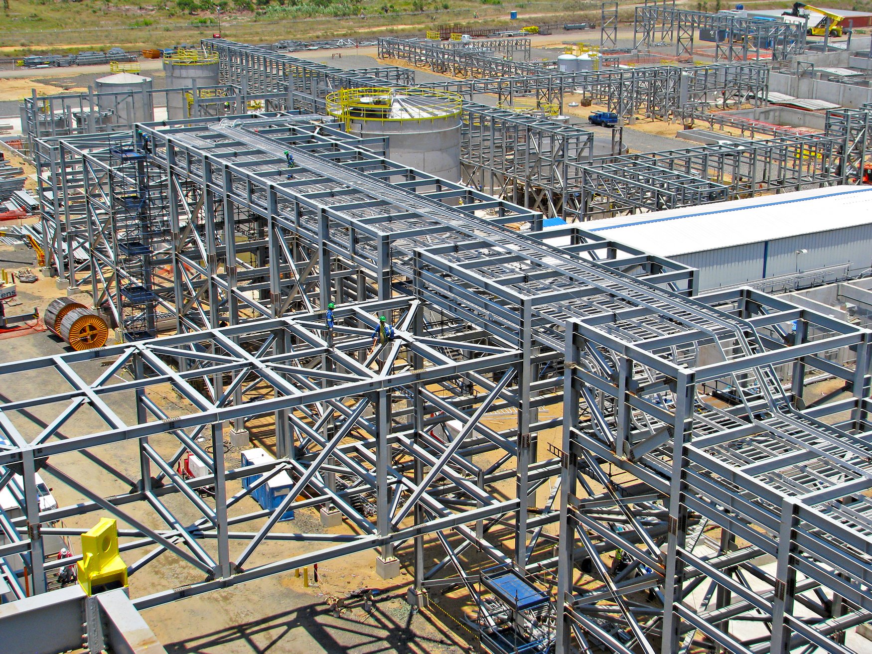 Structural steel pipe and cable racks